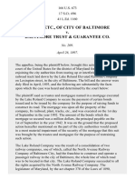 Baltimore v. Baltimore Trust & Guarantee Co., 166 U.S. 673 (1897)