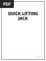 Download Quick Lifting Jack - Project Report by RoyalAryans SN310934601 doc pdf