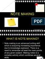 Note Making