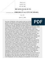 Chicago, B. & QR Co. v. Nebraska Ex Rel. Omaha, 170 U.S. 57 (1898)