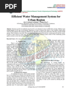 Efficient Water Management System For