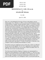 Houston & Texas Central R. Co. v. Texas, 170 U.S. 243 (1898)