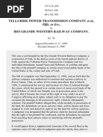 Telluride Power Co. v. RIO GRANDE & C. R'Y., 175 U.S. 639 (1900)