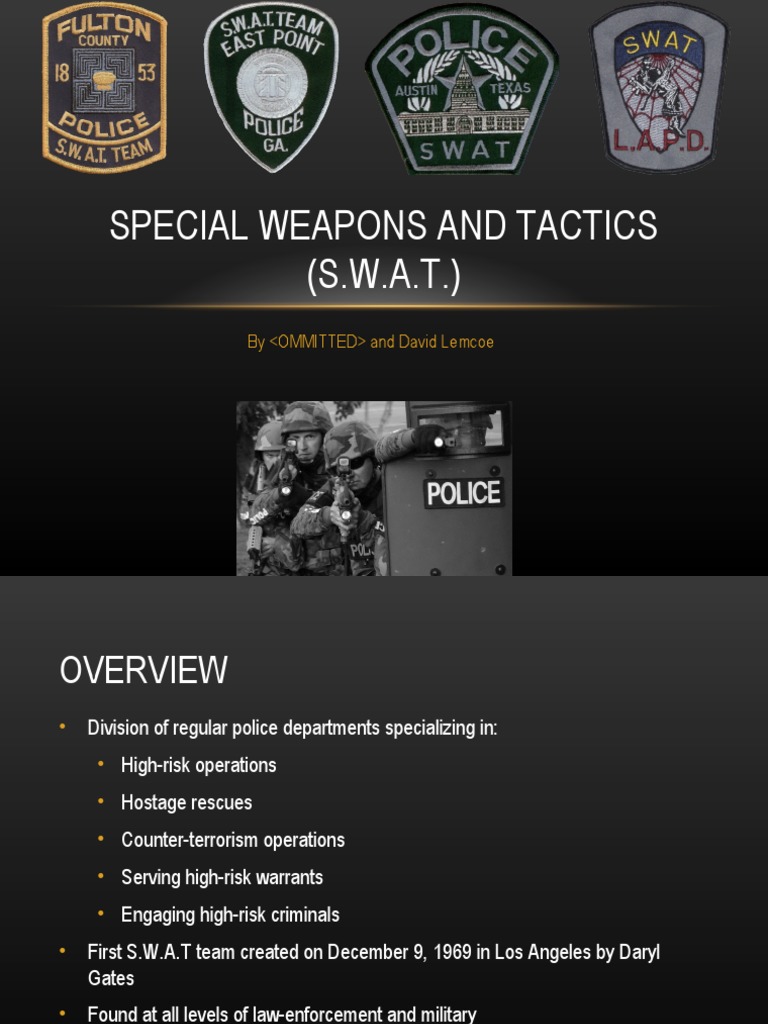 Special Weapons and Tactics Swat Public Safety