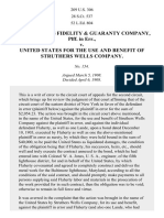 United States Fidelity & Guaranty Co. v. United States Ex Rel. Struthers Wells Co., 209 U.S. 306 (1908)