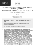 St. Louis, IM & SR Co. v. McWhirter, 229 U.S. 265 (1913)