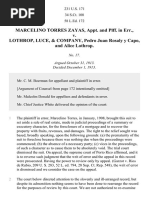 Torres v. Lothrop, Luce & Co., 231 U.S. 171 (1913)