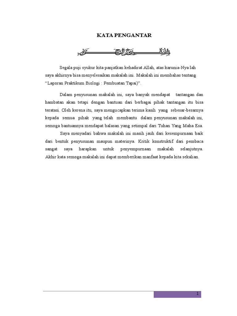Kata Pengantar Biologi