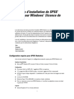 SPSS v 17 Site License Installation Instructions -French