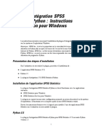 SPSS V 17 SPSS Statistics-Python Integration Plug-In Installation Instructions - French