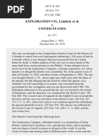 Exploration Co. v. United States, 247 U.S. 435 (1918)