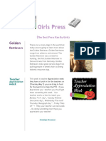 Girls Press: Golden