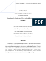 Algorithm For Analysis of Amino Acid Bond Lengths of Proteins