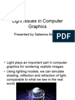Light Issues in Computer Graphics: Presented by Saleema Amershi