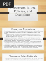 2  classroom rountines policies and procedures