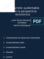 El Desarrollo Sustentable Desde La Perspectiva Económica