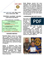 Moraga Rotary Newsletter - April 26 2016