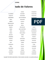 Listado de Valores PDF