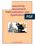 Productivity Measurement Rationalization and Application 