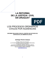Los Procesos Ordinarios Por Audiencias. Santiago Pereira