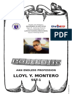 Lloyl Y. Montero: #An Endless Profession