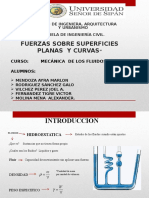 Fuerzas sobre superficies curvas en ingeniería civil