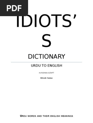Urdu Dictionary Pdf Miracle Idolatry