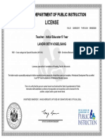 Teaching License