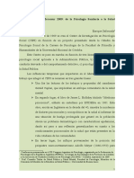 Córdoba 1969 - Mercosur 2009 El Surgimiento de La Psicología Sanitaria