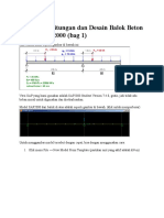 Contoh Perhitungan Dan Desain Balok Beton Dengan SAP2000