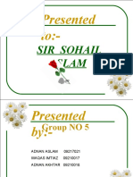 Presented To:-: Sir Sohail Islam