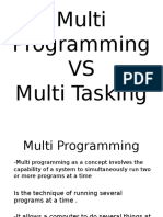 Multi Programming Vs Multi-Tasking