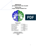 Makalah Steril Kelompok 5 - Rabbit Pyrogen Test