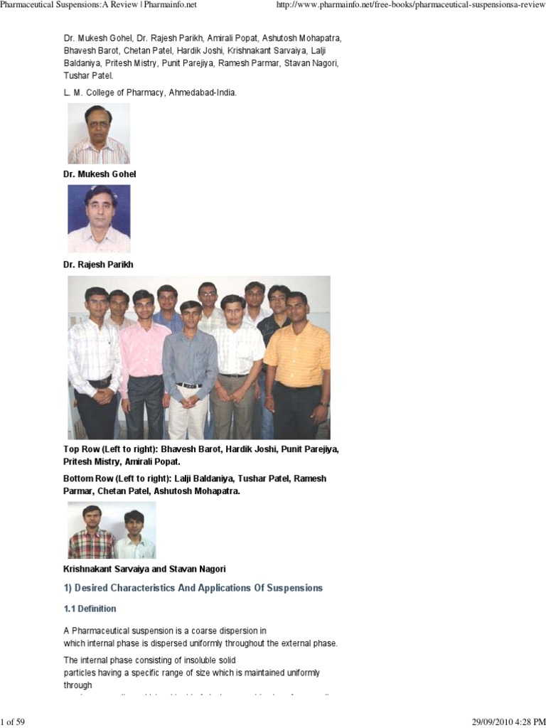 Pharmaceutical Suspensions PDF PDF Suspension (Chemistry) Viscosity