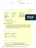 Machine Design 2: View Module Details For