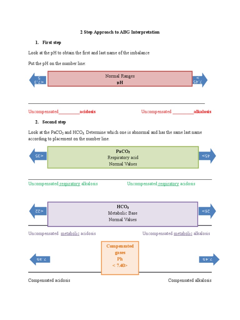 ABG Interpretation: 2-Step Guide | PDF