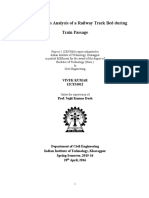 Dynamic Stress Analysis of Railway Track Bed Under Train Passage