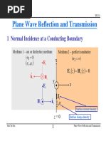 Plane Wave Reflection and Transmission