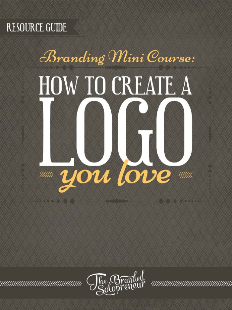 Create a Logo You Love: Mini Course | PDF | Logos | Typography