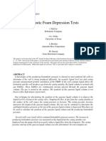 Acoustic Foam Depressionn Tests CIM 1997