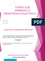 Factores Que Determinan La Resistencia Electrica