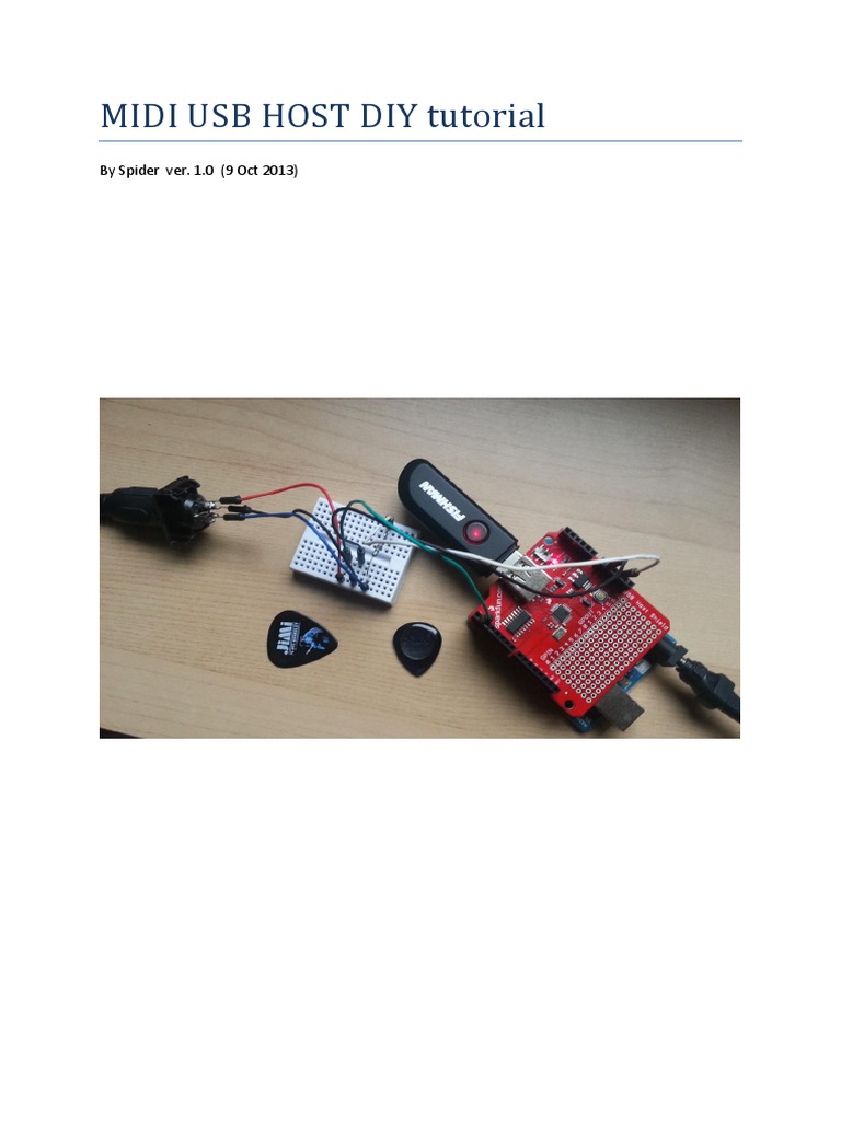 Midi Usb Host Diy Tutorial | PDF | Arduino | Usb