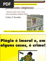 Distinções entre crítica e resenha jornalística