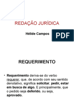 Linguagem e Comunicação Jurídica - Requerimento