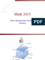 Calculus 3 - Three Dimensional Coordinate System Lecture