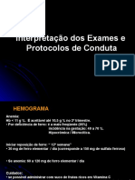 Interpretação Dos Exames Laboratoriais - Pré Natal