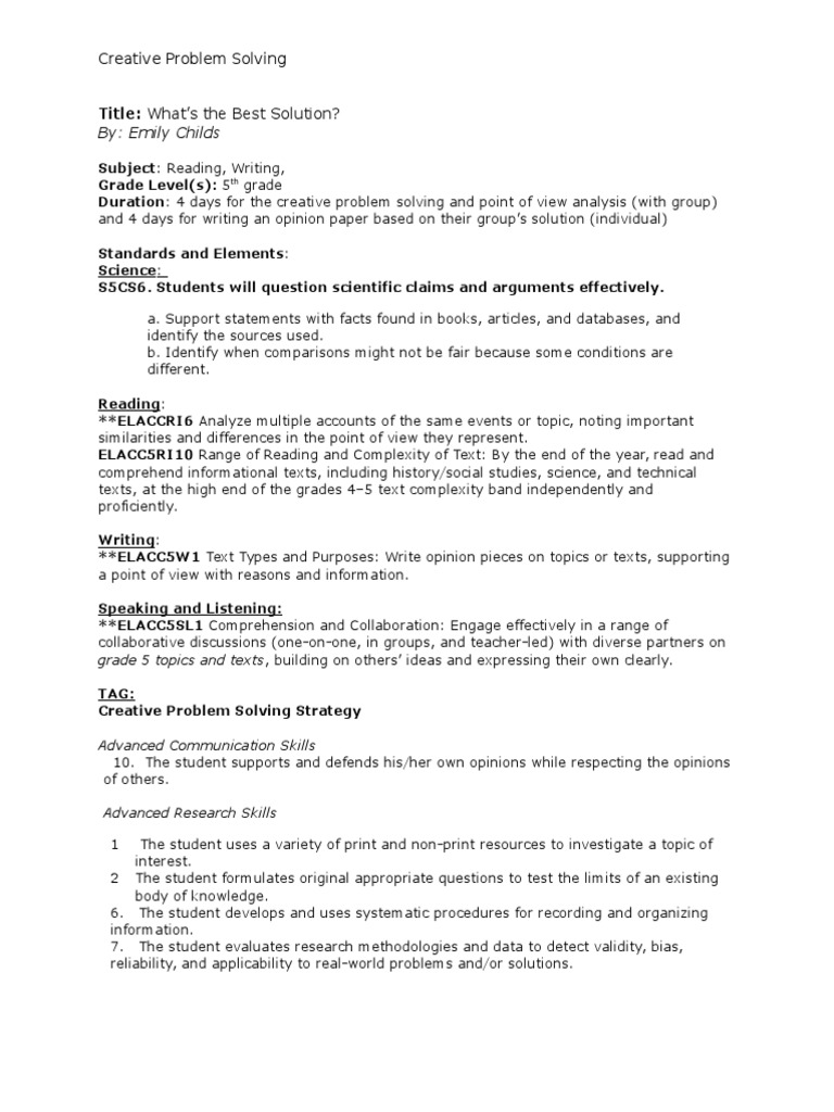 Creative Solutions for Climate Change | PDF | Creativity | Brainstorming