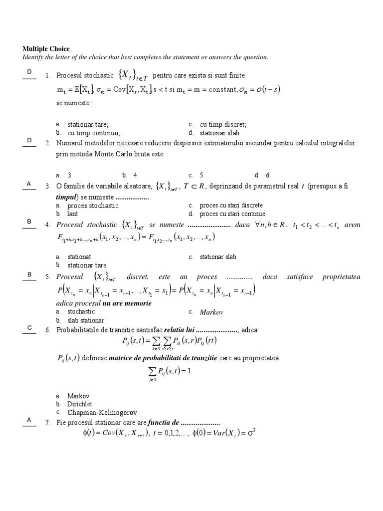 Modelare Si Simulare 3 | PDF