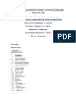 Guía para La Elaboración de Historia Clínica de Psiquiatría