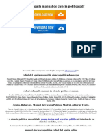 Rafael Del Aguila Manual de Ciencia Politica PDF